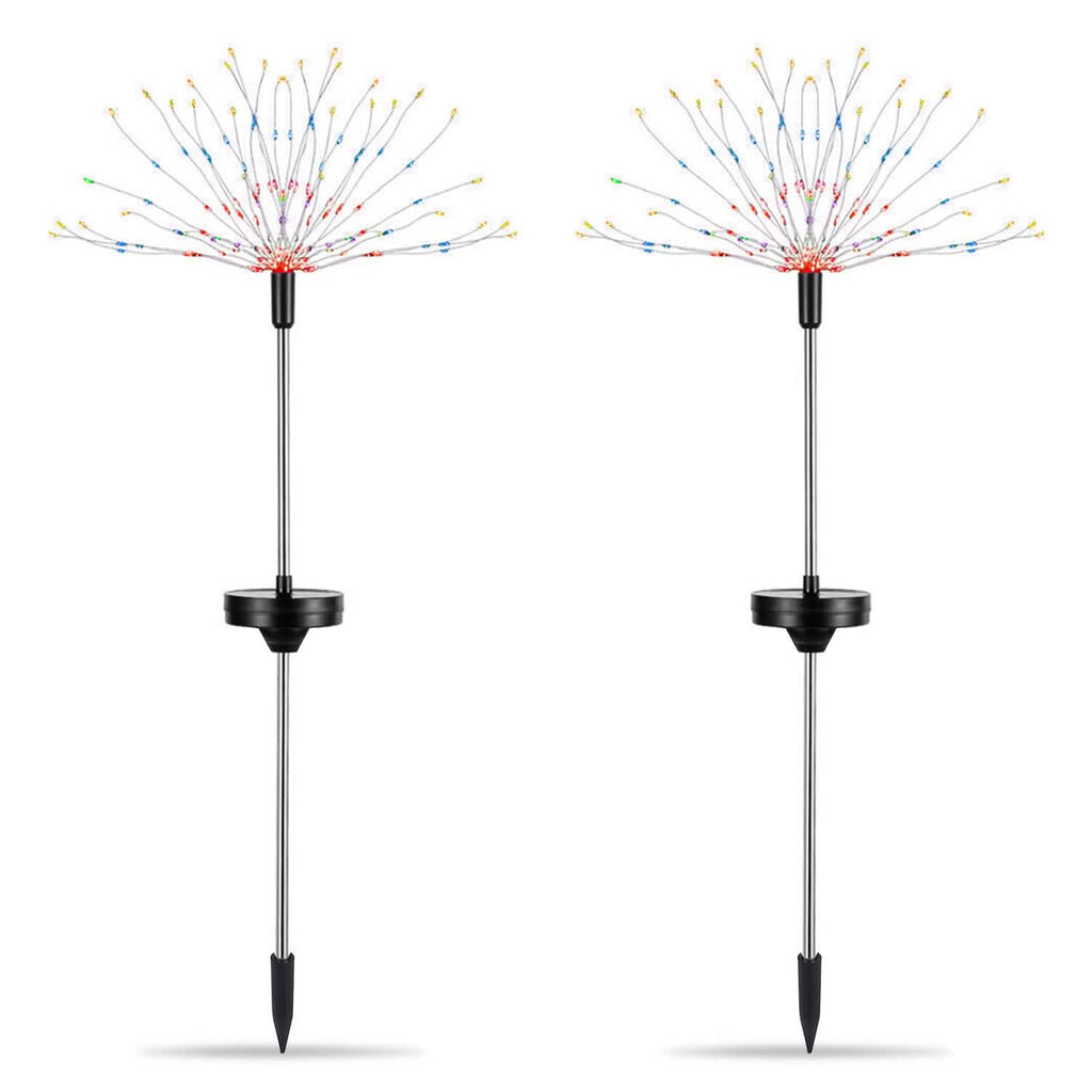 Avtoit | 2-piece: Solar-powered star explosion garden lights