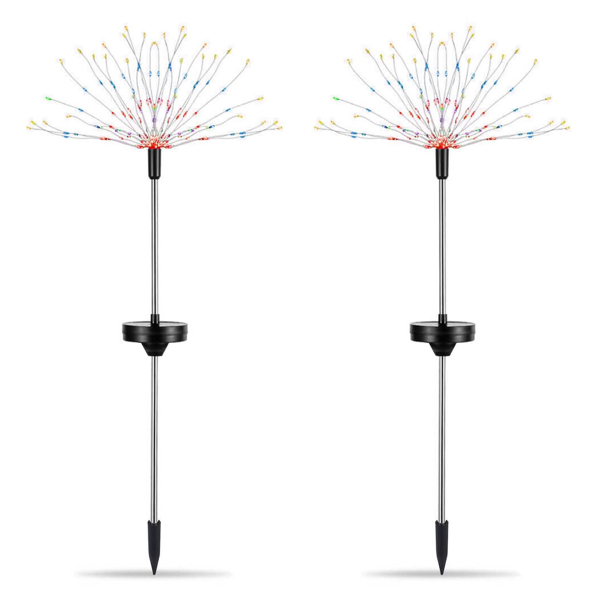Avtoit | 2-piece: Solar-powered star explosion garden lights