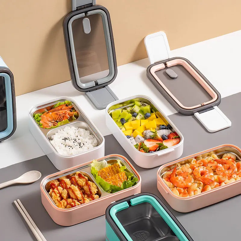 Avtoit | 2-Tier Stainless Steel Bento Lunchbox - MealMate