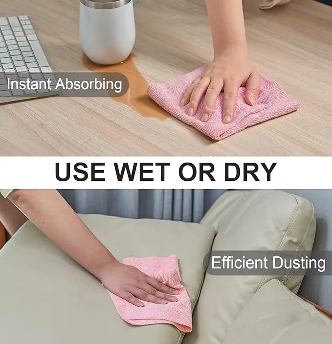 Avtoit | 20 Piece Reusable Microfiber Cloths on Roll – Lint-Free, Streak-Free & Eco-Friendly