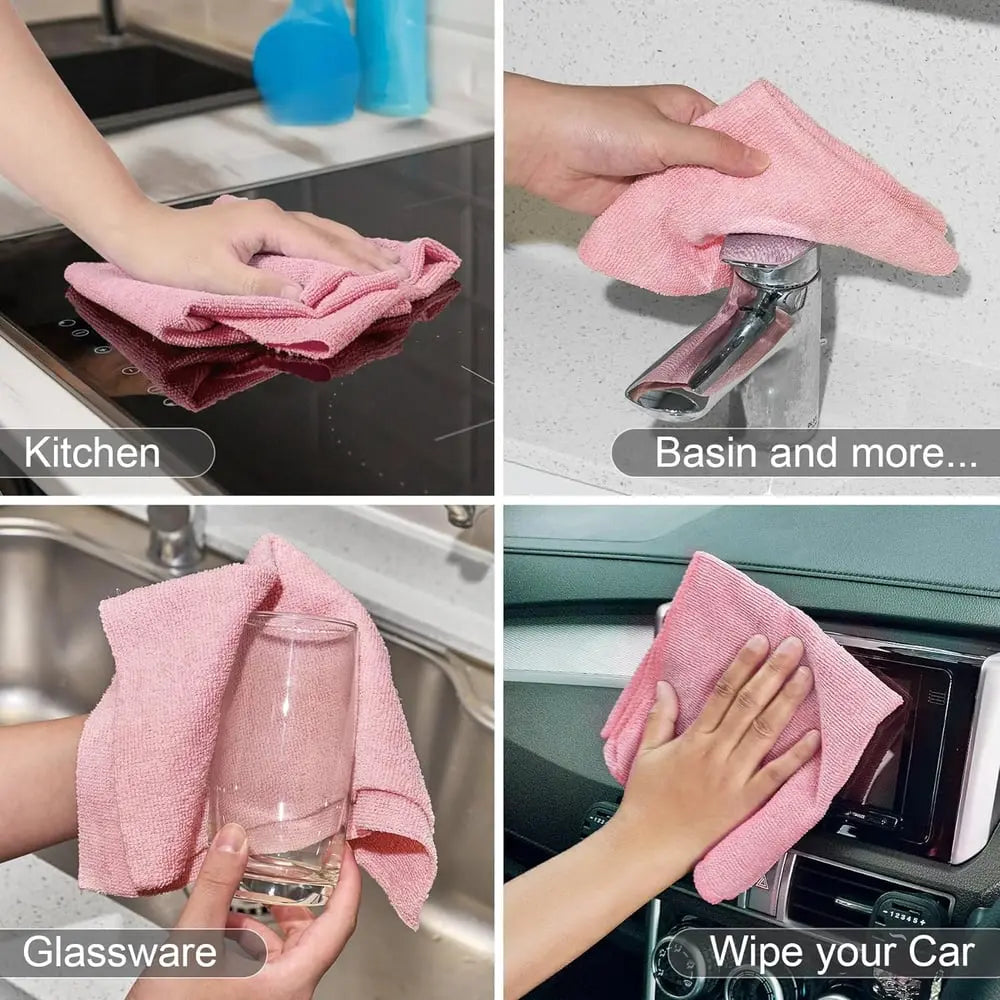 Avtoit | 20 Piece Reusable Microfiber Cloths on Roll – Lint-Free, Streak-Free & Eco-Friendly