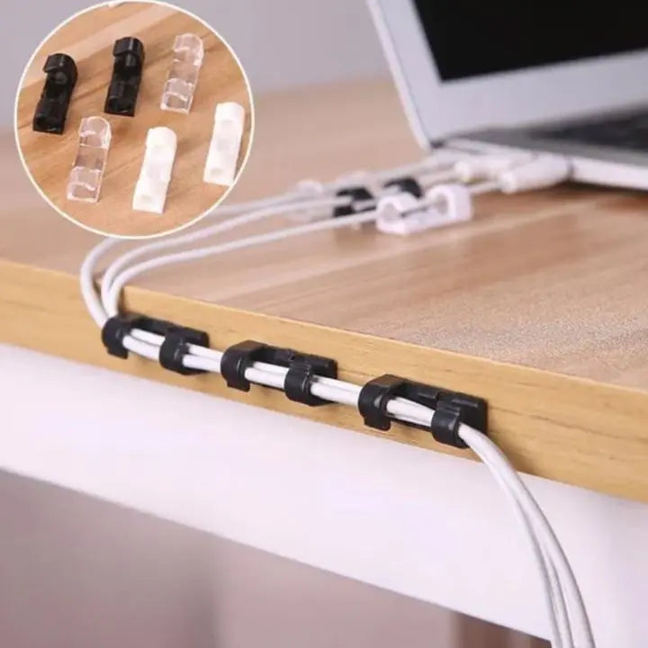 Avtoit | 20 pieces | Self-adhesive cable clips – for cable management