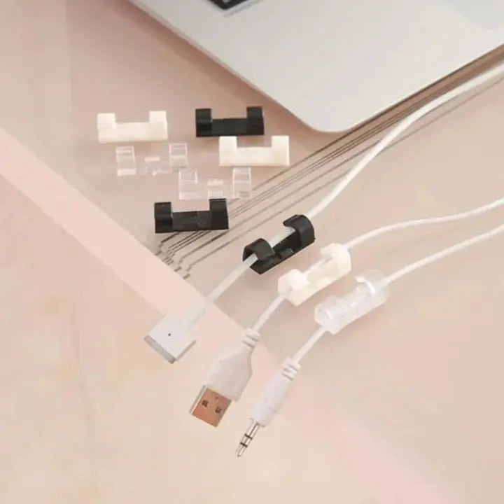 Avtoit | 20 pieces | Self-adhesive cable clips – for cable management