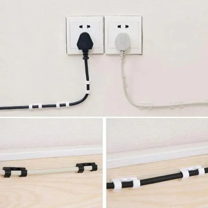 Avtoit | 20 pieces | Self-adhesive cable clips – for cable management