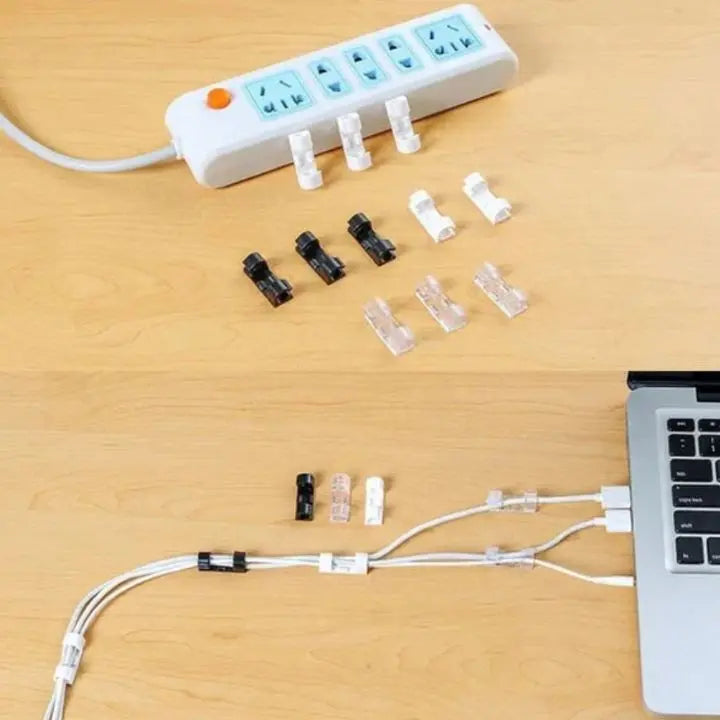 Avtoit | 20 pieces | Self-adhesive cable clips – for cable management