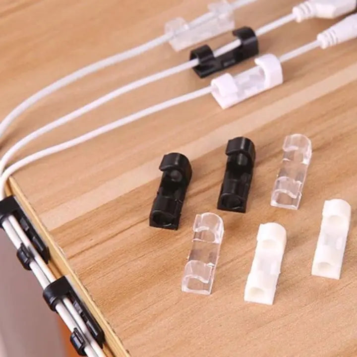 Avtoit | 20 pieces | Self-adhesive cable clips – for cable management