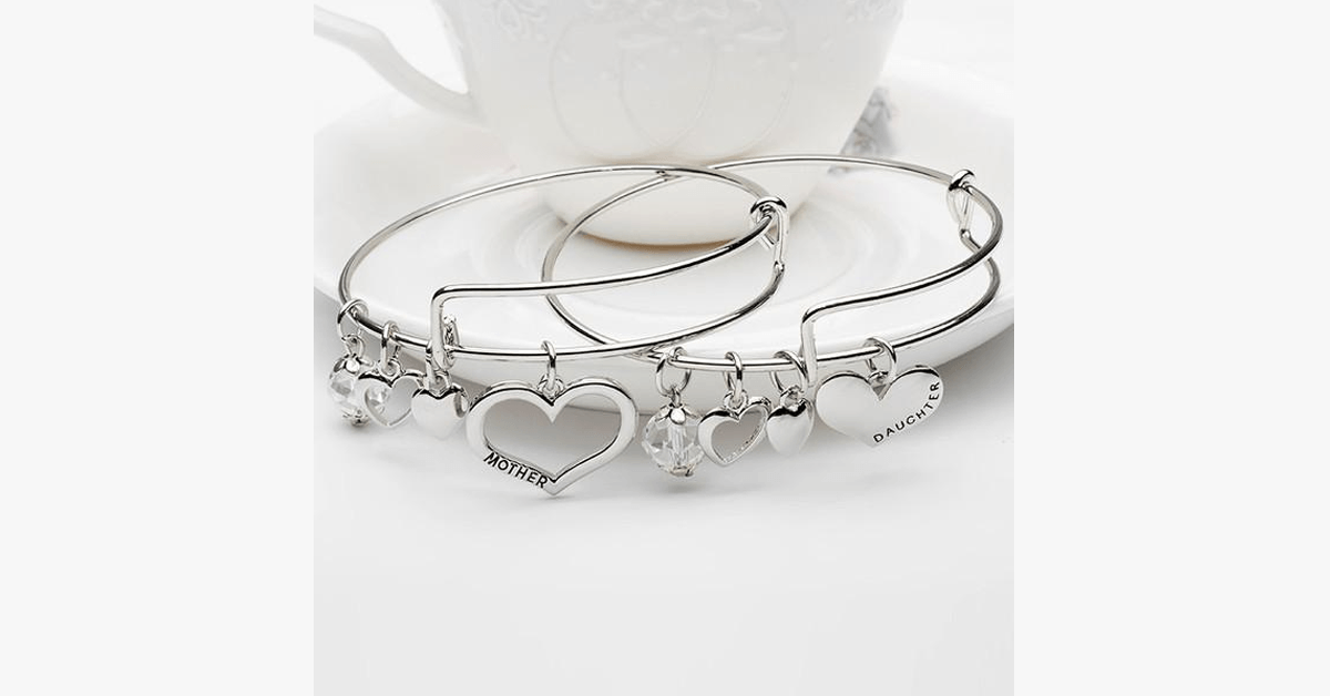 Avtoit | Mother Daughter Charm Bracelet Set