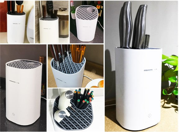 Avtoit | Automatic Intelligent Disinfection Drying Knife Holder with UV Disinfection, High-Temperature Drying, Large Capacity, Washable Module & Energy Saving
