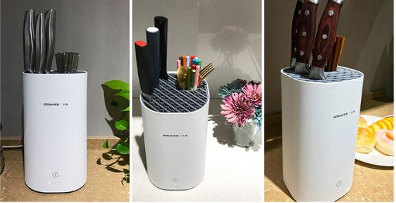 Avtoit | Automatic Intelligent Disinfection Drying Knife Holder with UV Disinfection, High-Temperature Drying, Large Capacity, Washable Module & Energy Saving