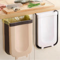 Avtoit | Foldable Kitchen Cabinet Door Hanging Trash Bin, with Garbage Bag Fixing Strap and Strong Load-bearing Capacity, for Kitchen, Bathroom, Car and More