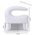 Avtoit | 48-pin Stainless Steel Meat Tenderizer, with Cleaning Brush, Comfortable Grip and Easy to Clean Design, for Steak, Chicken, Fish and Pork
