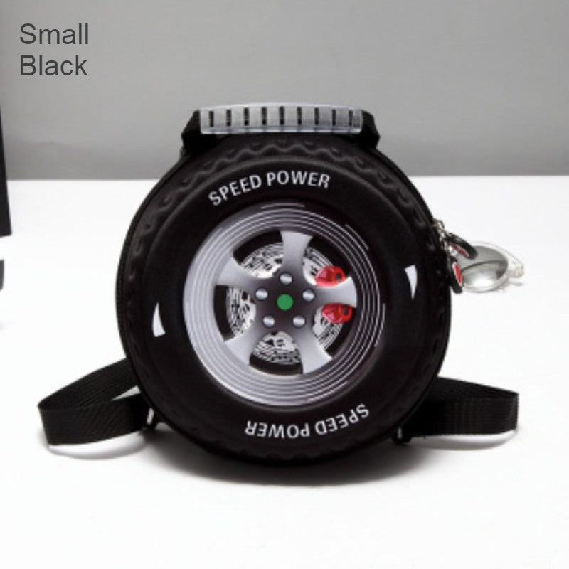 Avtoit | Cool 3D Racing Car Tire Backpack, for Preschool & Kindergarten, Boys & Girls