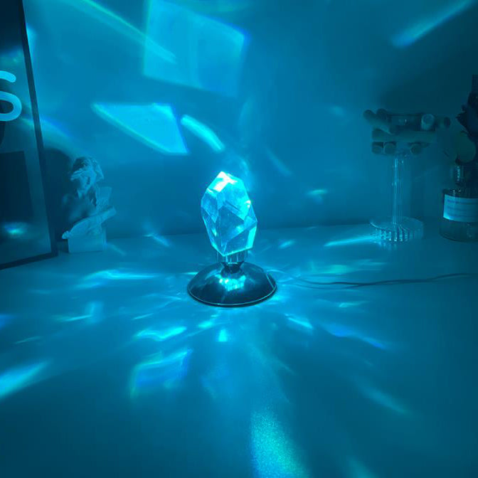 Avtoit | LuxorLite Diamond Crystal LED Table Lamp | Luxurious Mood Light | 3 or 16 Color Change | Wireless Night Light