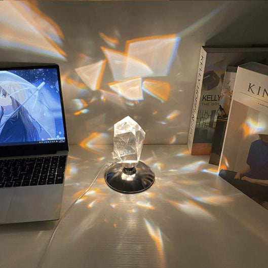 Avtoit | LuxorLite Diamond Crystal LED Table Lamp | Luxurious Mood Light | 3 or 16 Color Change | Wireless Night Light
