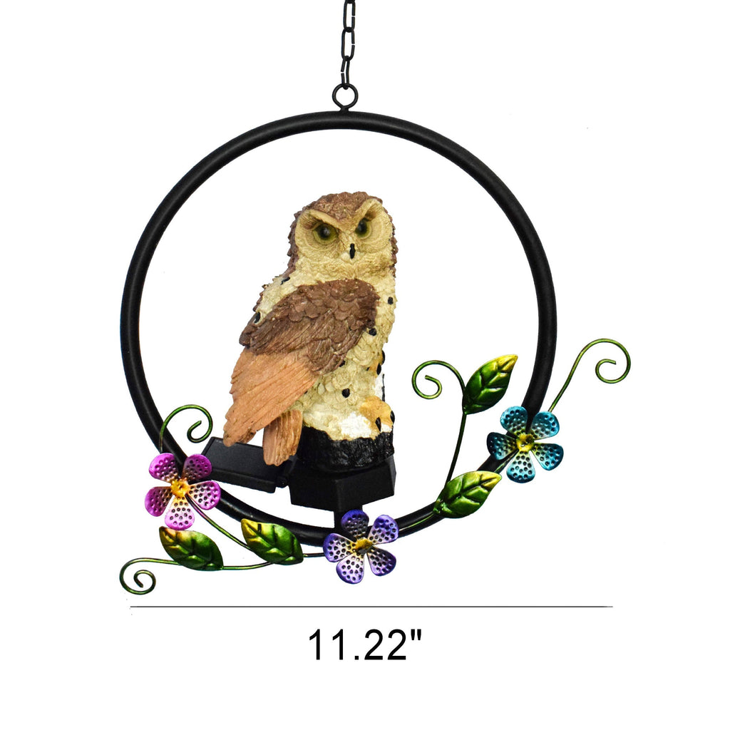 Avtoit | European rustic owl solar waterproof outdoor garden pendant lights