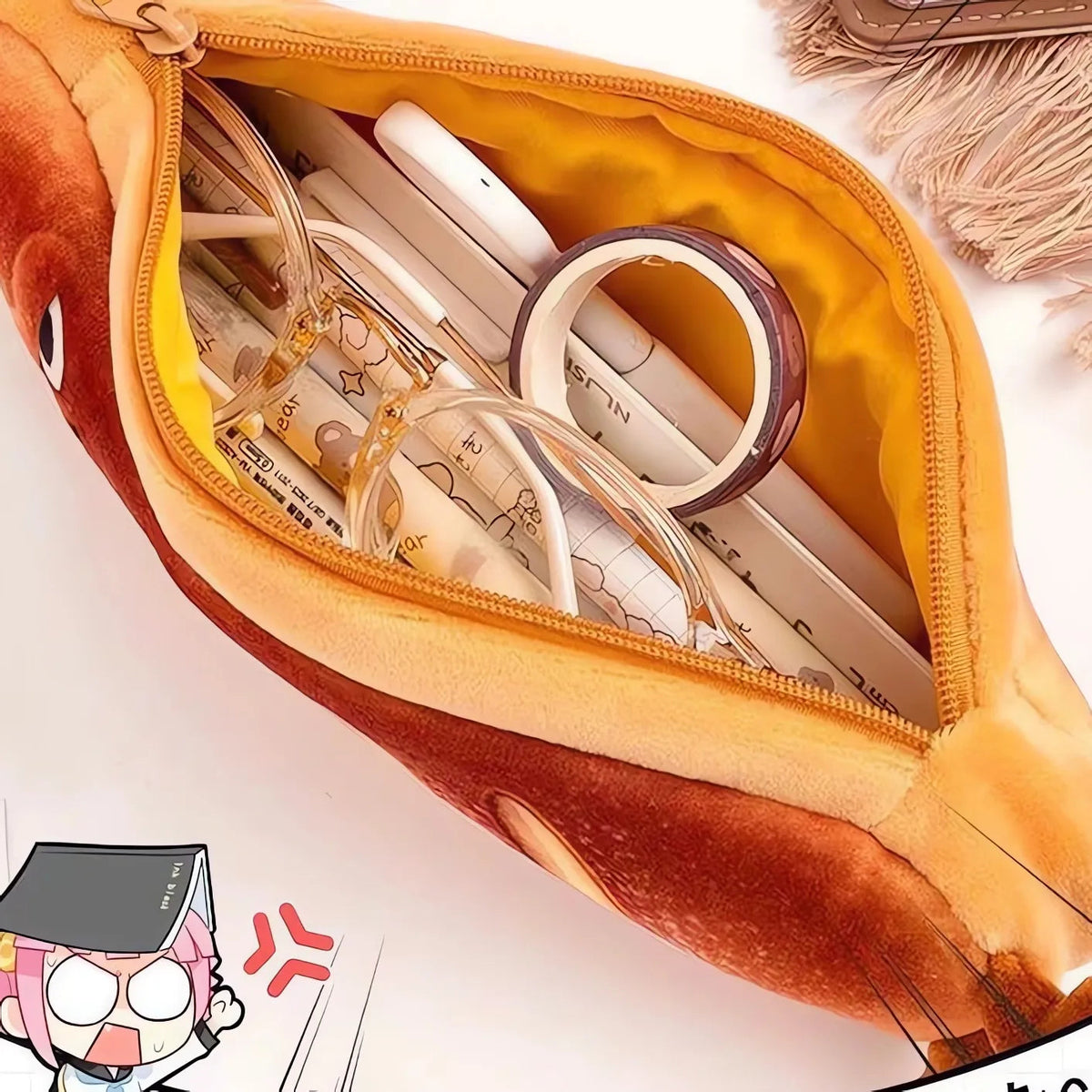 Avtoit | Large Capacity 3D-Embossed Food Pen Bag