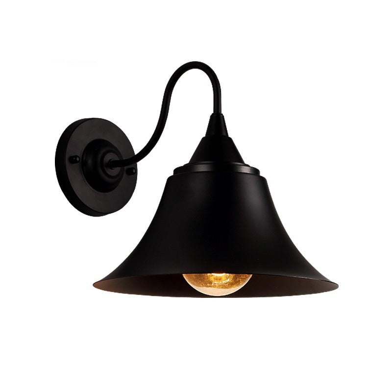 Avtoit | Expansive Metal Wall Lamp Farmhouse 1 Head Dining Room Wall Light with Curved Arm