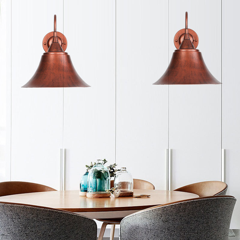 Avtoit | Expansive Metal Wall Lamp Farmhouse 1 Head Dining Room Wall Light with Curved Arm