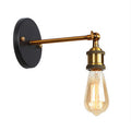 Avtoit | Metal straight arm wall lighting fixture factory 1 bulb dining room wall lamp in black and brass