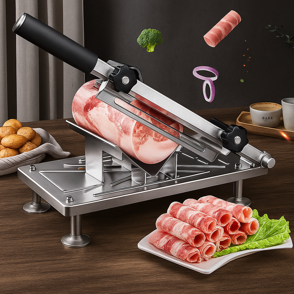 Avtoit | SlicePro – Stainless Steel Food Slicer for Home Use | Adjustable Thickness | Precision Cutting
