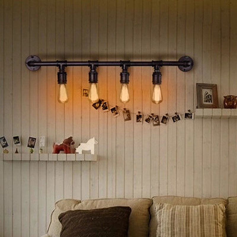 Avtoit | Ceiling Mounted Iron Wall Fixture Farm Rust Armored Living Room Wall Lighting Fitting