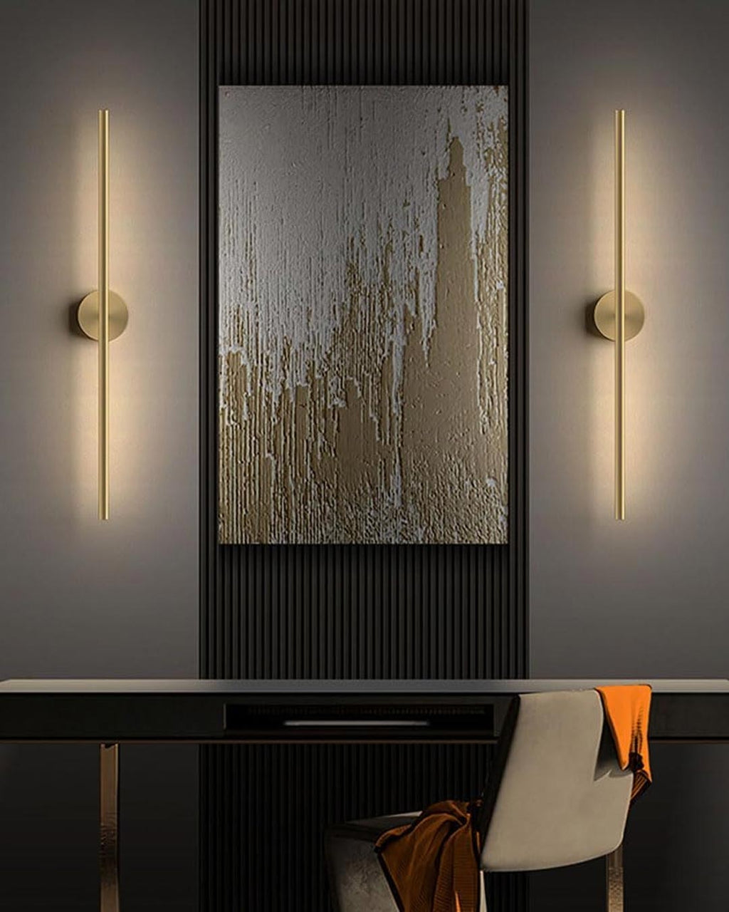 Avtoit | Modern Linear LED Wall Lamp - Gold