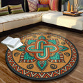 Avtoit | Multicolored Moroccan rug Synthetic floral pattern rug with non-slip backing stain-resistant machine washable rug for the dining room