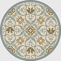 Avtoit | Moroccan Bedroom Rug Multicolor Scroll Pattern Rug Synthetic Non-Slip Washable Pet-Friendly Indoor Rug