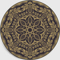 Avtoit | Retro Dark Colored Moroccan Carpet Polypropylene Mandala Pattern Carpet Washable Non-Slip Pet-Friendly Carpet for the Living Room