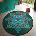 Avtoit | Multi Color Doormat Moroccan Flowers Area Rug Synthetic Non-Slip Stain Resistant Pet Friendly Rug