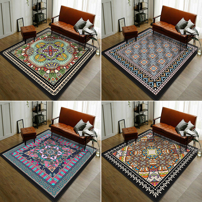 Avtoit | Trendy symmetrical floral carpet multicolored Moroccan style carpet synthetic carpet for room
