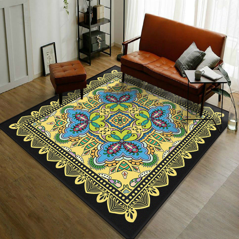 Avtoit | Trendy symmetrical floral carpet multicolored Moroccan style carpet synthetic carpet for room