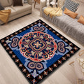 Avtoit | Persian Door Mat Multi Color Tribal Print Rug Polypropylene Pet Friendly Non-Slip Stain Resistant Rug