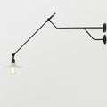Avtoit | Metal Black/Red/White Wall Lamp Cone Shade 1-Light Industrial Wall Lighting for Living Room