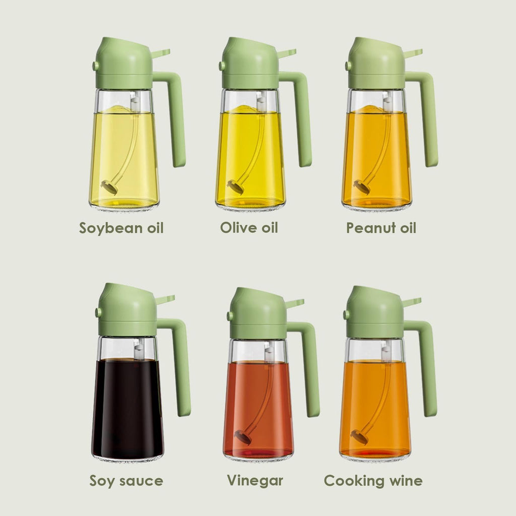 Avtoit | 2-in-1 Oil Dispenser Bottle | Oil Sprayer and Dispenser | Healthy Cooking