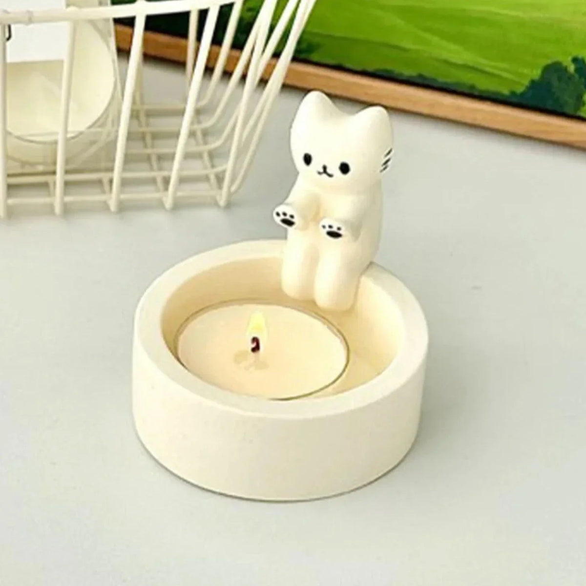 Avtoit | Cute Cat Candle Holders