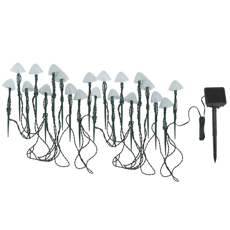 Avtoit | LED Solar String Lights Ground Stake Mushroom Lights
