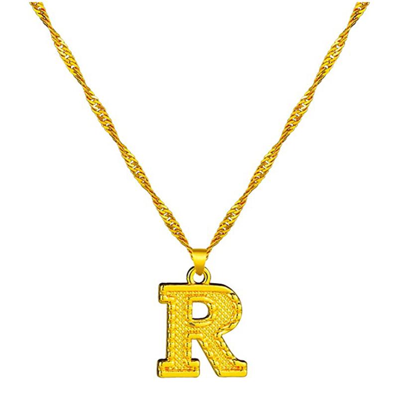 Avtoit | 18K gold-plated initial letter necklace