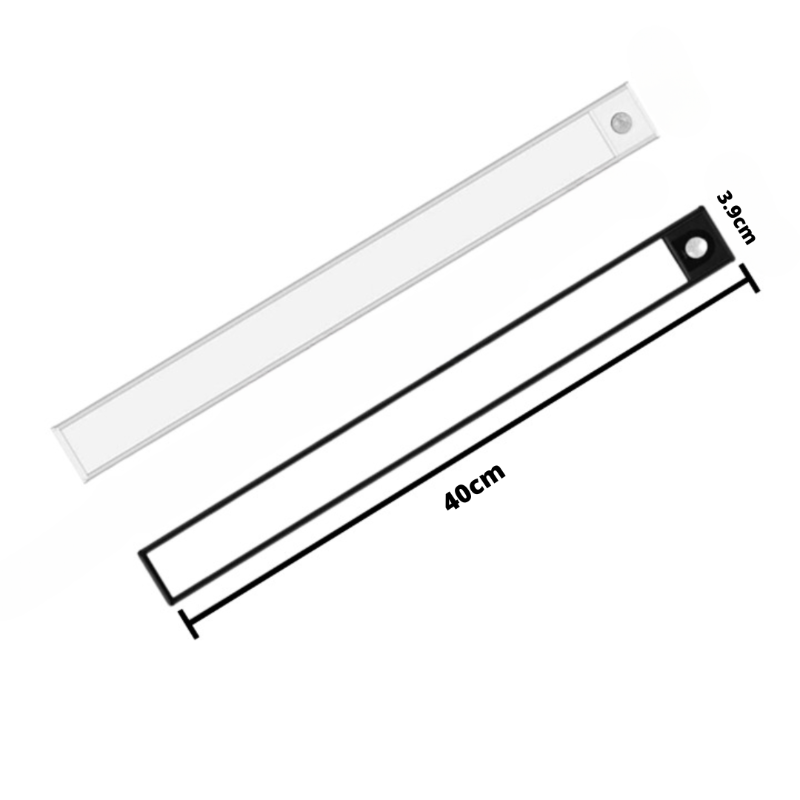 Avtoit | Ultra-Thin LED GlowLight – USB Rechargeable Motion Sensor Cabinet Light with Magnetic Backing for Kitchen, Wardrobe, or Closets