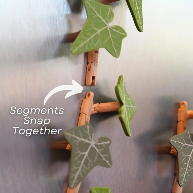 Avtoit | 3D Printed Ivy Refrigerator Magnet — Realistic Plant Decoration with Strong Adhesion