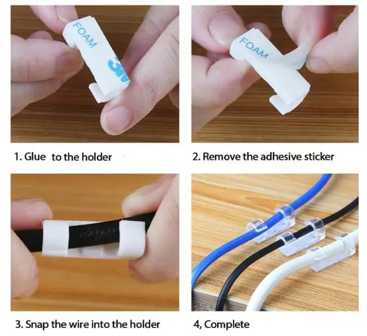 Avtoit | 20-piece cable holder for stress-free organization and elegant spatial feel