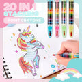 Avtoit | 20 in 1 Stackable Dot Colored Pencils