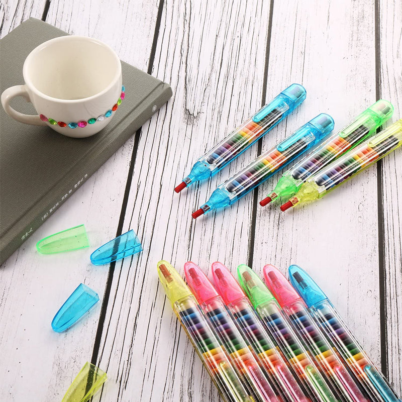 Avtoit | 20 in 1 Stackable Dot Colored Pencils