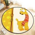 Avtoit | Kawaii Princess Rug Multicolor Fairy Tale Rug Pet Friendly Stain Resistant Non-Slip Back Rug for Children's Room