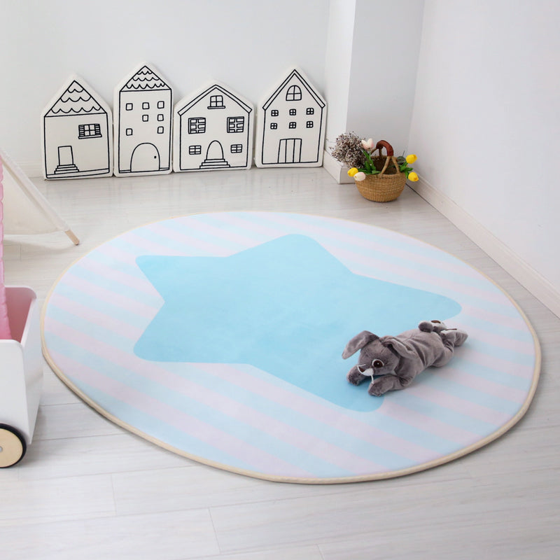 Avtoit | Unique Multicolored Kids Style Carpet Cotton Pattern Carpet Pet-Friendly Carpet for Playroom