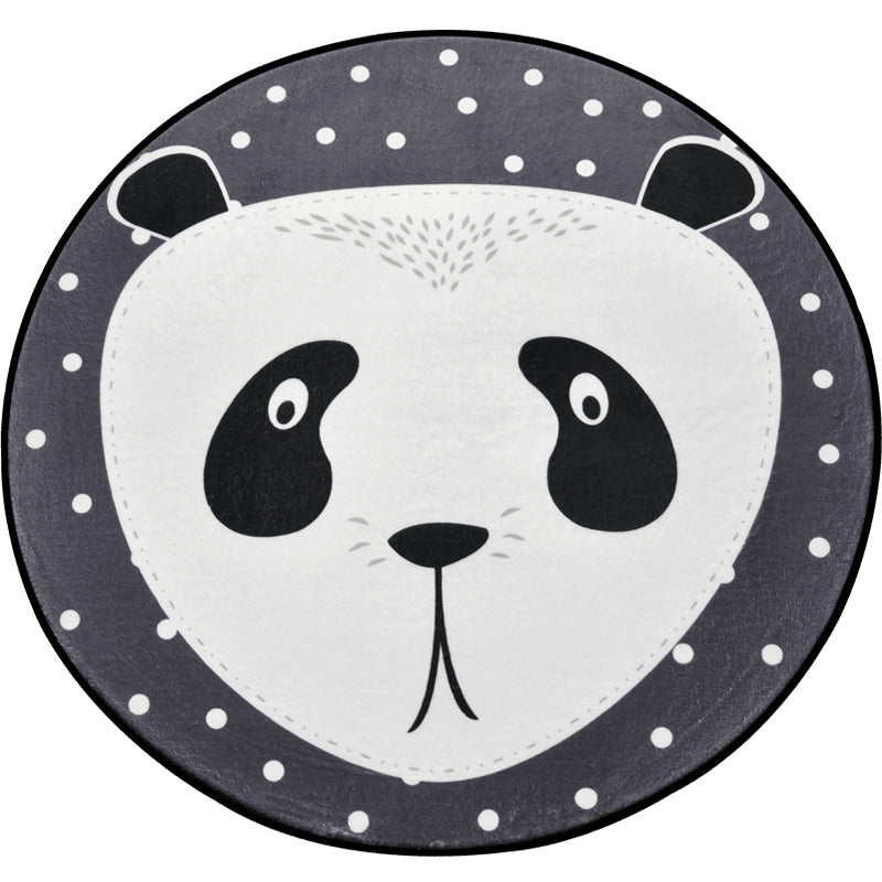 Avtoit | Creative Cartoon Area Rug Multi Colors Animals with Dotted Background Carpet Washable Pet Friendly Non-Slip Rug for Children's Room