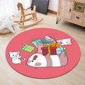 Avtoit | Lovable Animal Area Rug Multicolored Cartoon Rug Polypropylene Machine Washable Stain Resistant Non-Slip Rug for Kindergarten