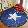 Avtoit | Stylish Cartoon Rug Multicolor Fairy Tale World Rug Non-Slip Backing Machine Washable Stain Resistant Rug for Kindergarten