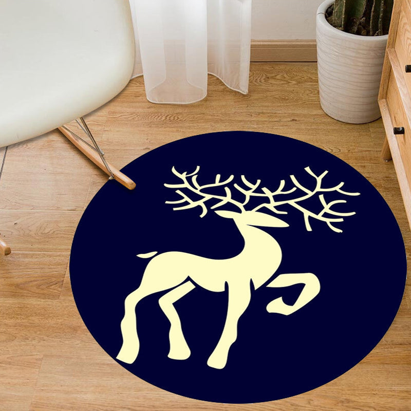 Avtoit | Aesthetics Animal Pattern Carpet Multifunctional Colorful Cartoon Carpet Polyester Machine Washable Non-Slip Back Pet-Friendly Carpet for Children's Room