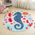 Avtoit | Children's furniture Animal rug Multicolored polypropylene fabric Washable pet-friendly non-slip rug for children's room